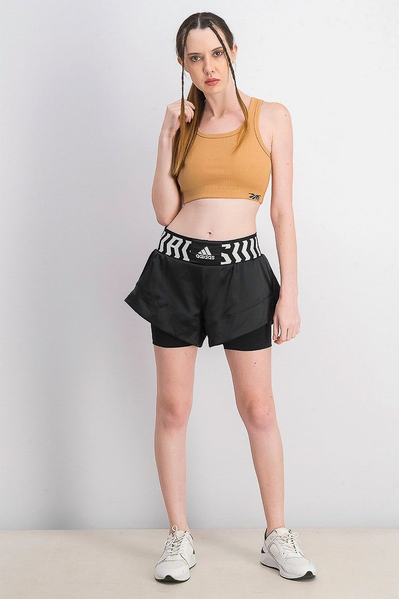 Adidas شورتات تي كي أو للنساء، أسود - Image 2